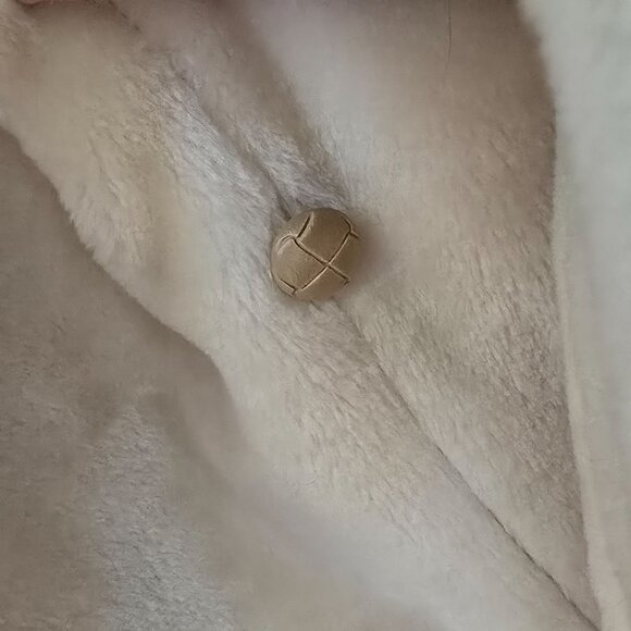 VTG Weathervane Women Suede Leather Coat Med Hood Fleece Lining Western Cowgirl - Picture 10 of 12